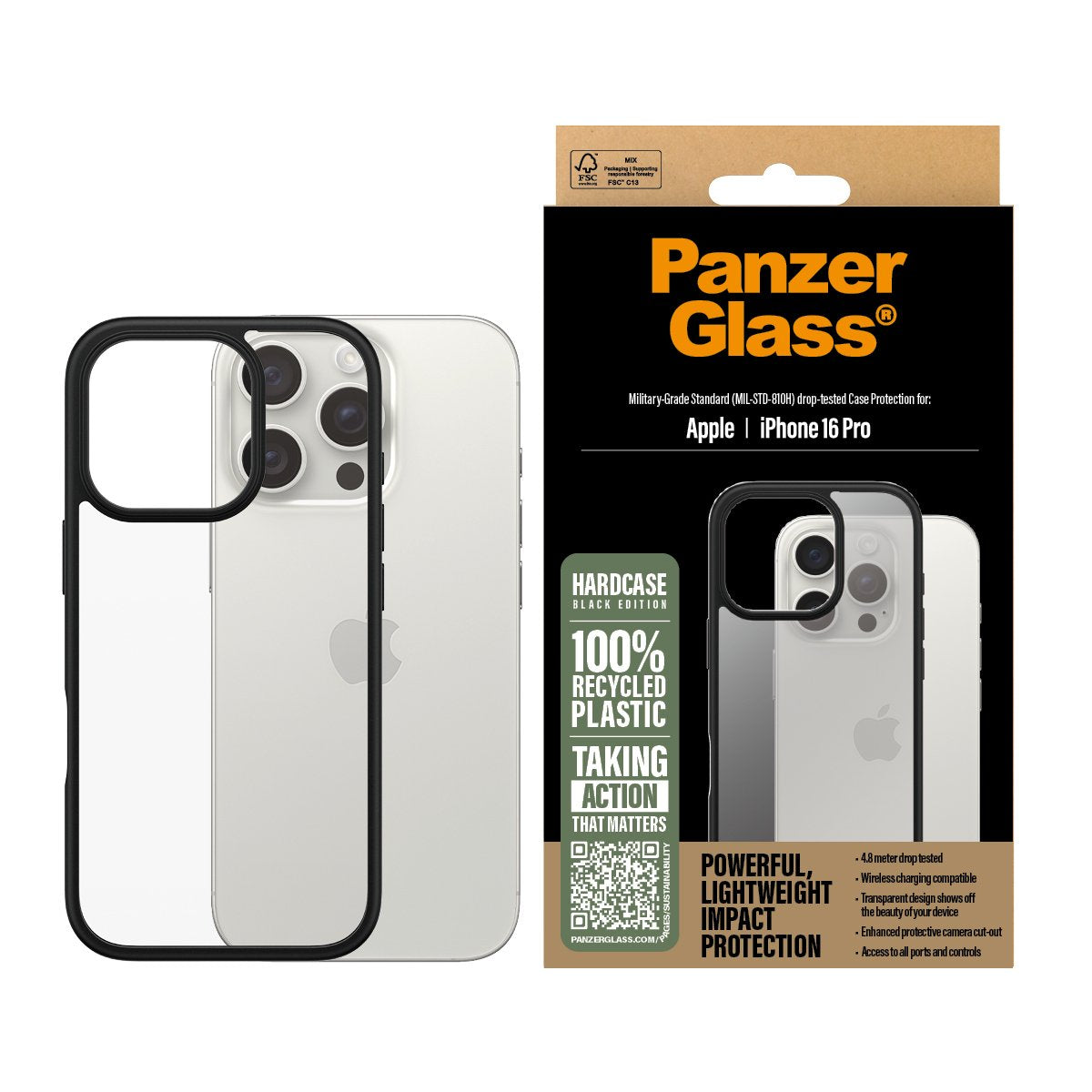 EAN 5715685003196 - PanzerGlass ® HardCase Transparent iPhone 16 Pro funda para teléfono móvil Transparente imagen 2