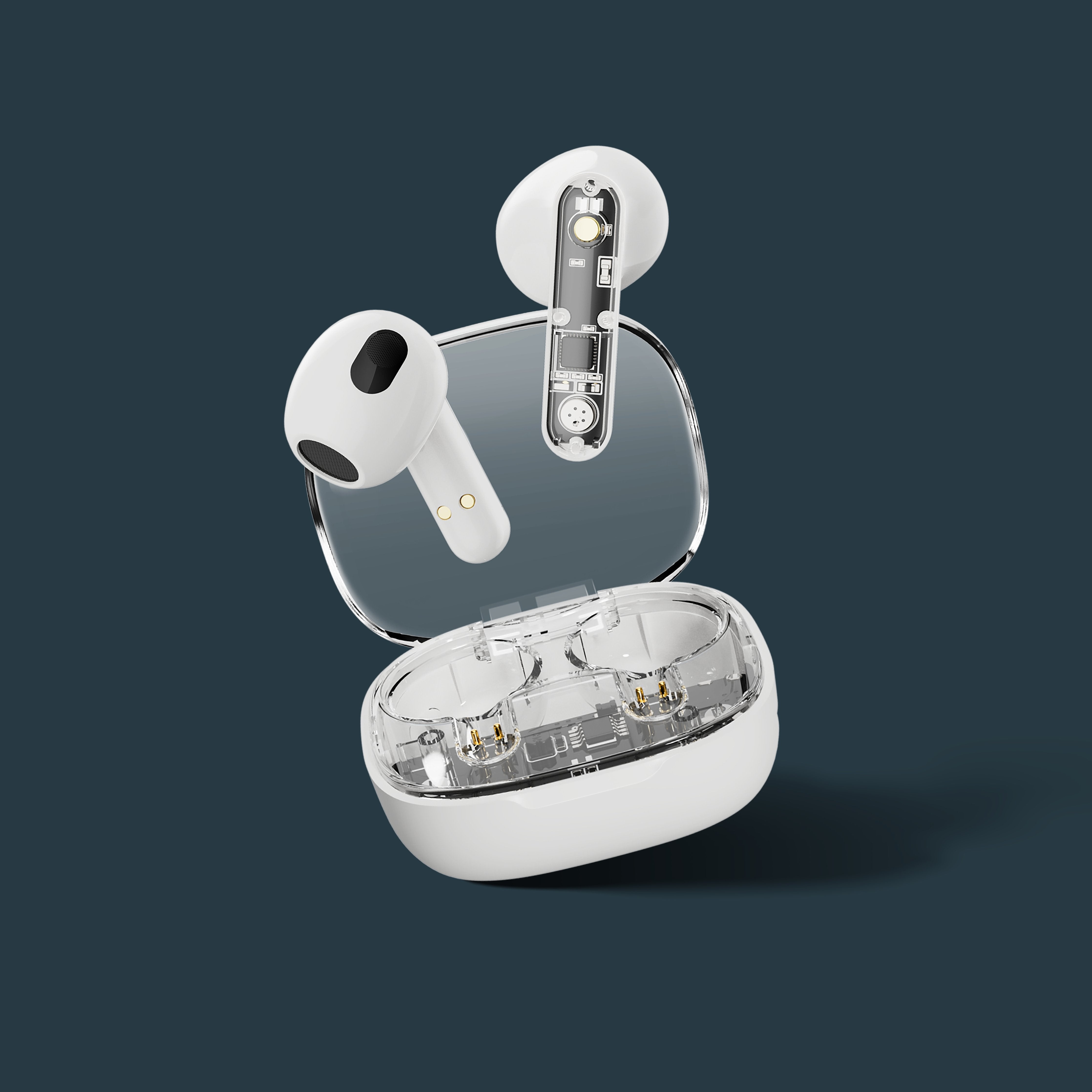 Streetz Bt Tws In-Ear KopfhRer Transparent Weiá