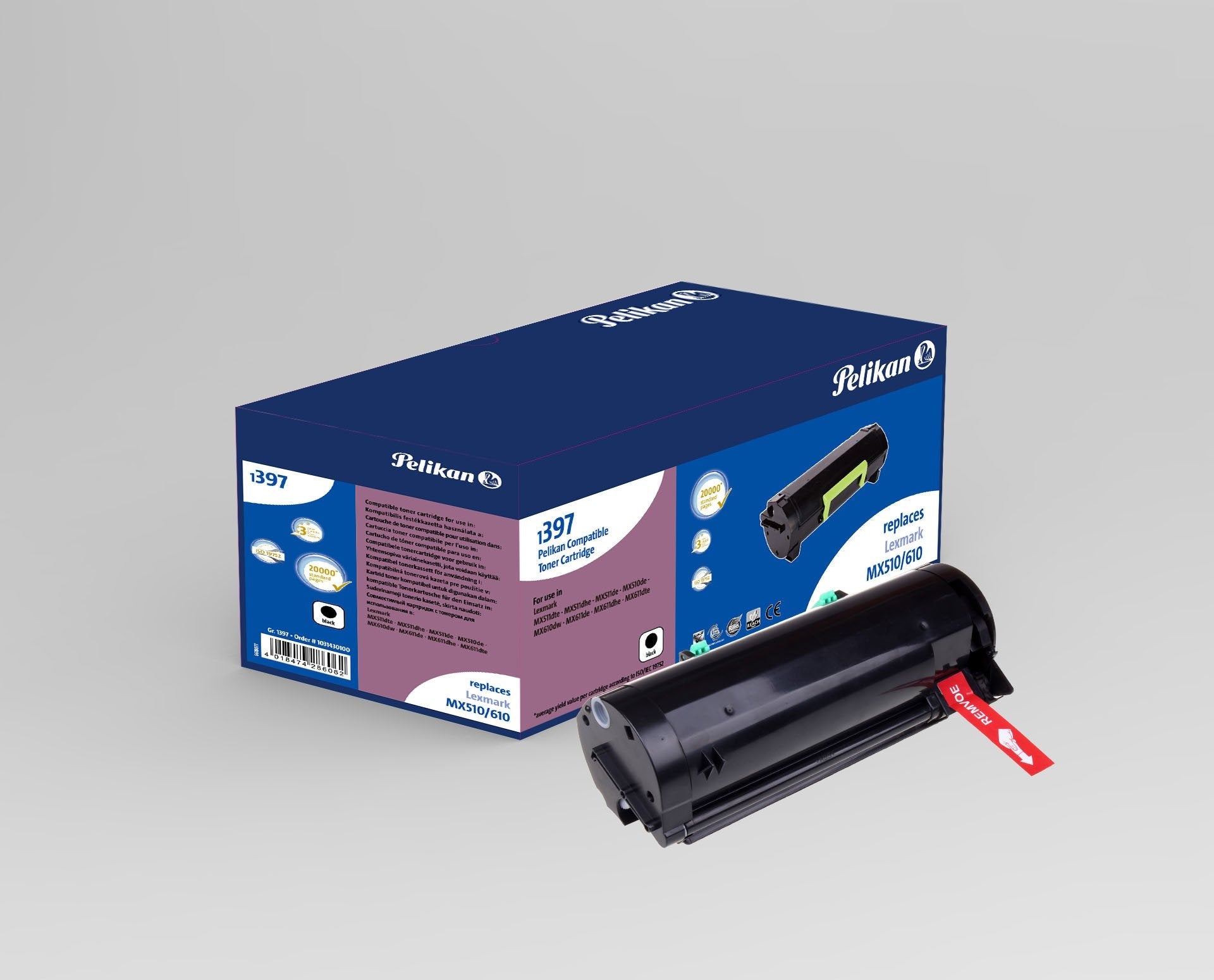Pelikan Toner Lexmark 50f2u0e Schwarz Kompatibel