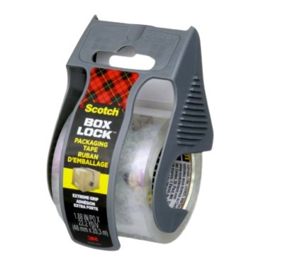 Scotch 195-Ef Box Lock Precinto De Embalaje - 48mm X 20.3m - Incluye Dispensador - Transparente