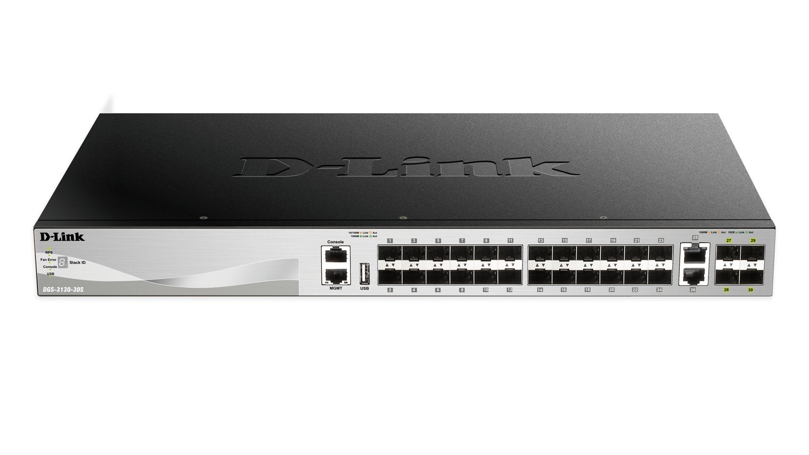 D-Link Dgs-3130-30s Gestionado L3 24 Ports Sfp + 2 Ports Rj45 + 4 Ports Sfp 10g (100/1000/10000)