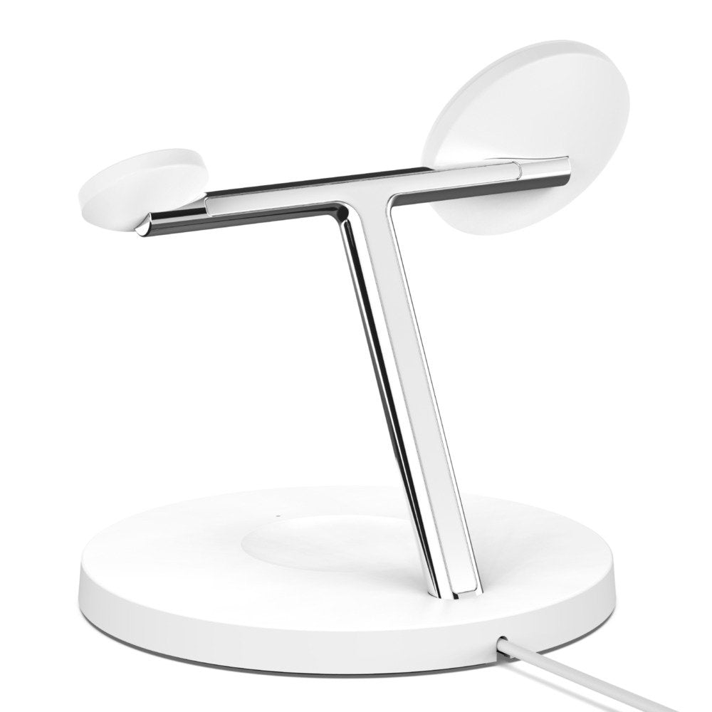 EAN 0745883836628 - Belkin WIZ017vfWH Auriculares, Smartphone, Reloj inteligente Blanco Corriente alterna Cargador inalámbric imagen 3