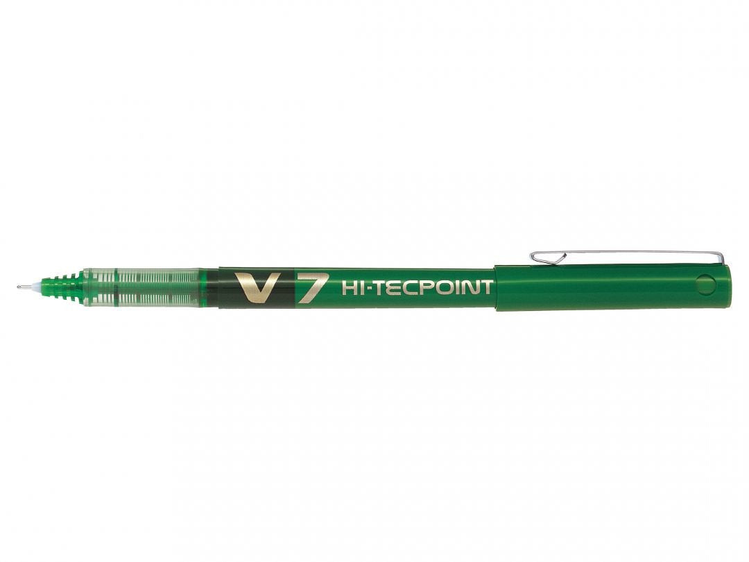 Boligrafo Tinta Liquida Pilot V7 Aguja 0.7mm Verde 1u
