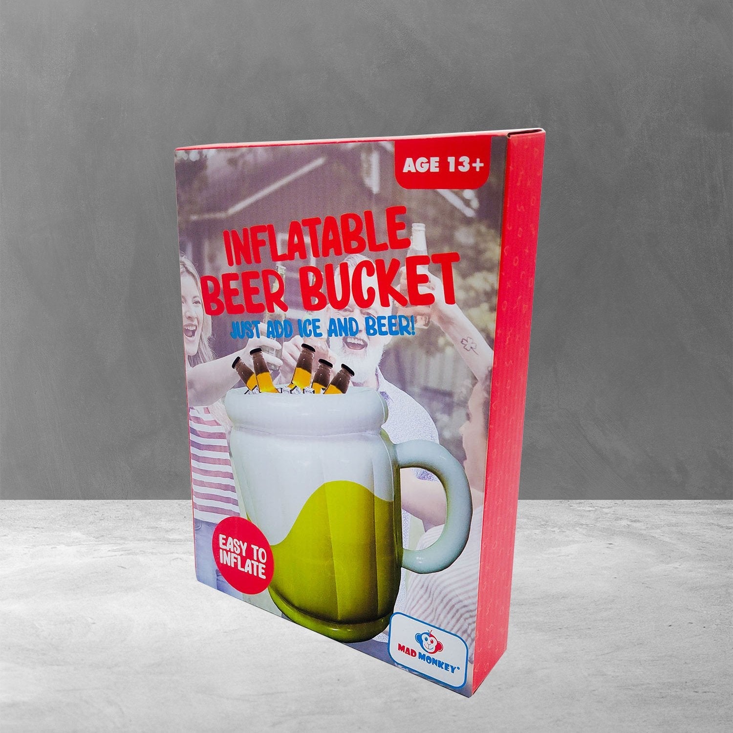 Mad Monkey Enfriador De Bebidas Cubo De Cerveza Hinchable 10l Blanco