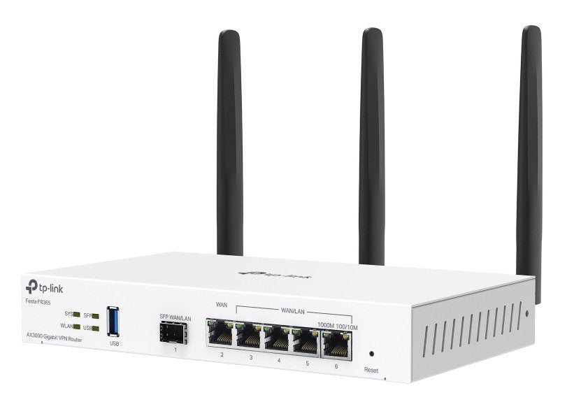 EAN 8885020622416 - TP-Link FESTA FR365 router inalámbrico Gigabit Ethernet Dual-band (2.4GHz + 5GHz or 2.4GHz + 6GHz) Blanco imagen 3