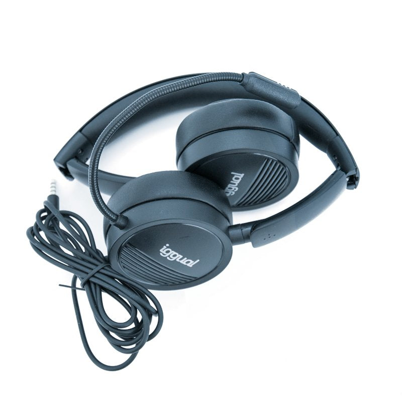 EAN 8435364317075 - iggual IGG317075 auricular y casco Alámbrico Diadema Juego Negro imagen 2