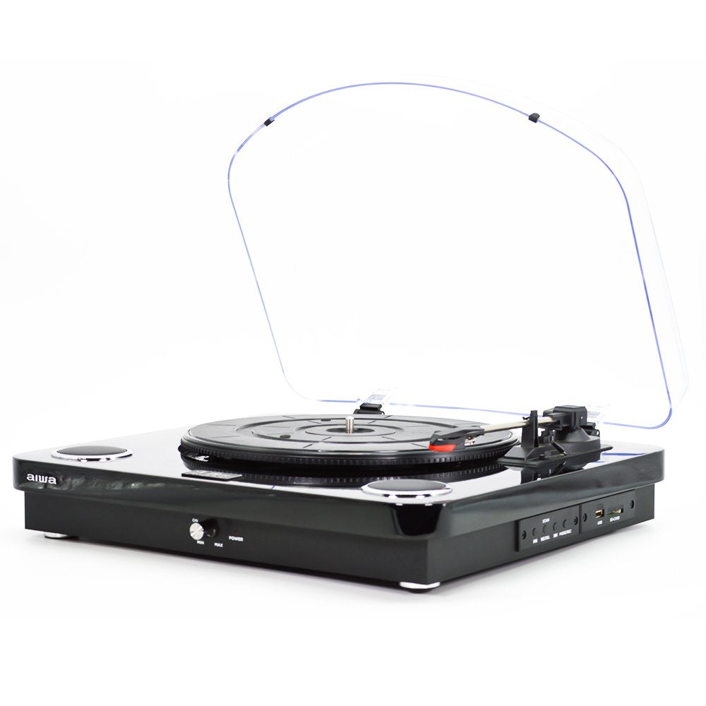 Tocadiscos Aiwa Gbtur-120bkmkii Bluetooth Radio Fm Conversor A Mp3