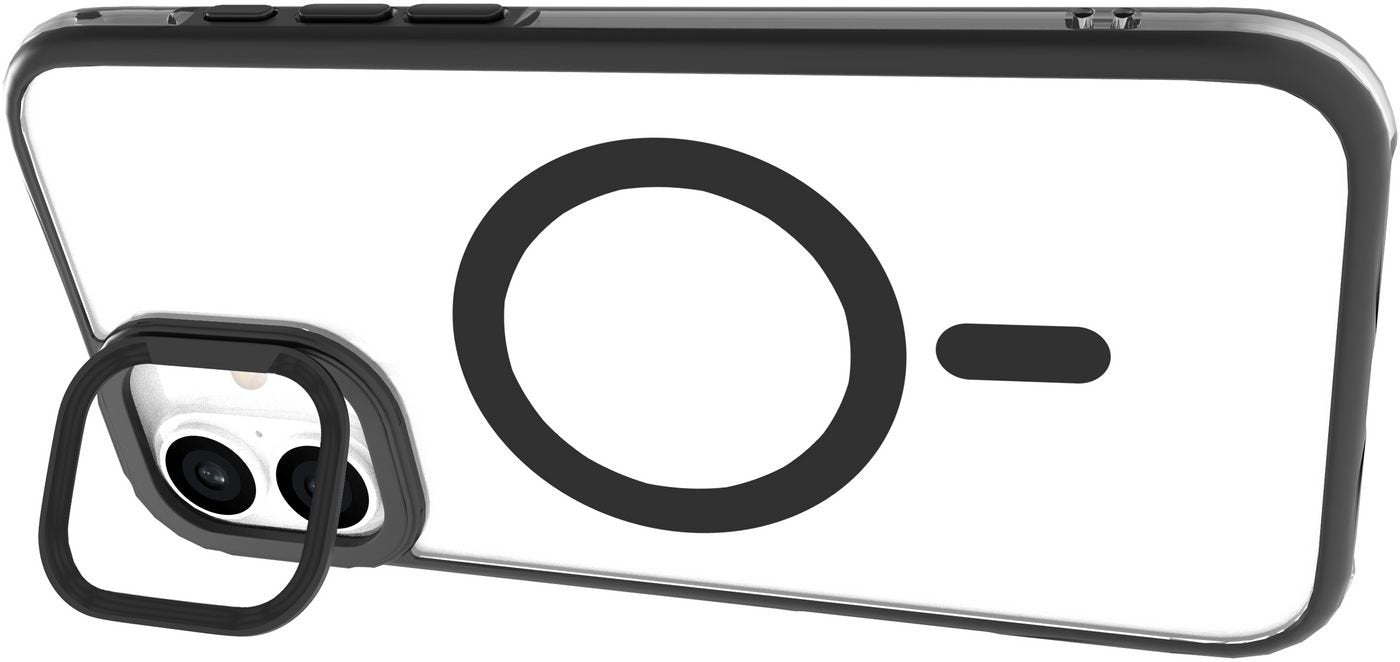 Infinite Helsinki Iphone 16 Black Magnetic Stand Cover.