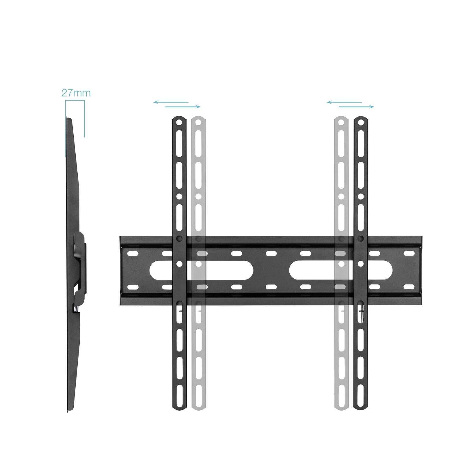 Soporte Fijo Pared Pantallas 32"-70", Negro