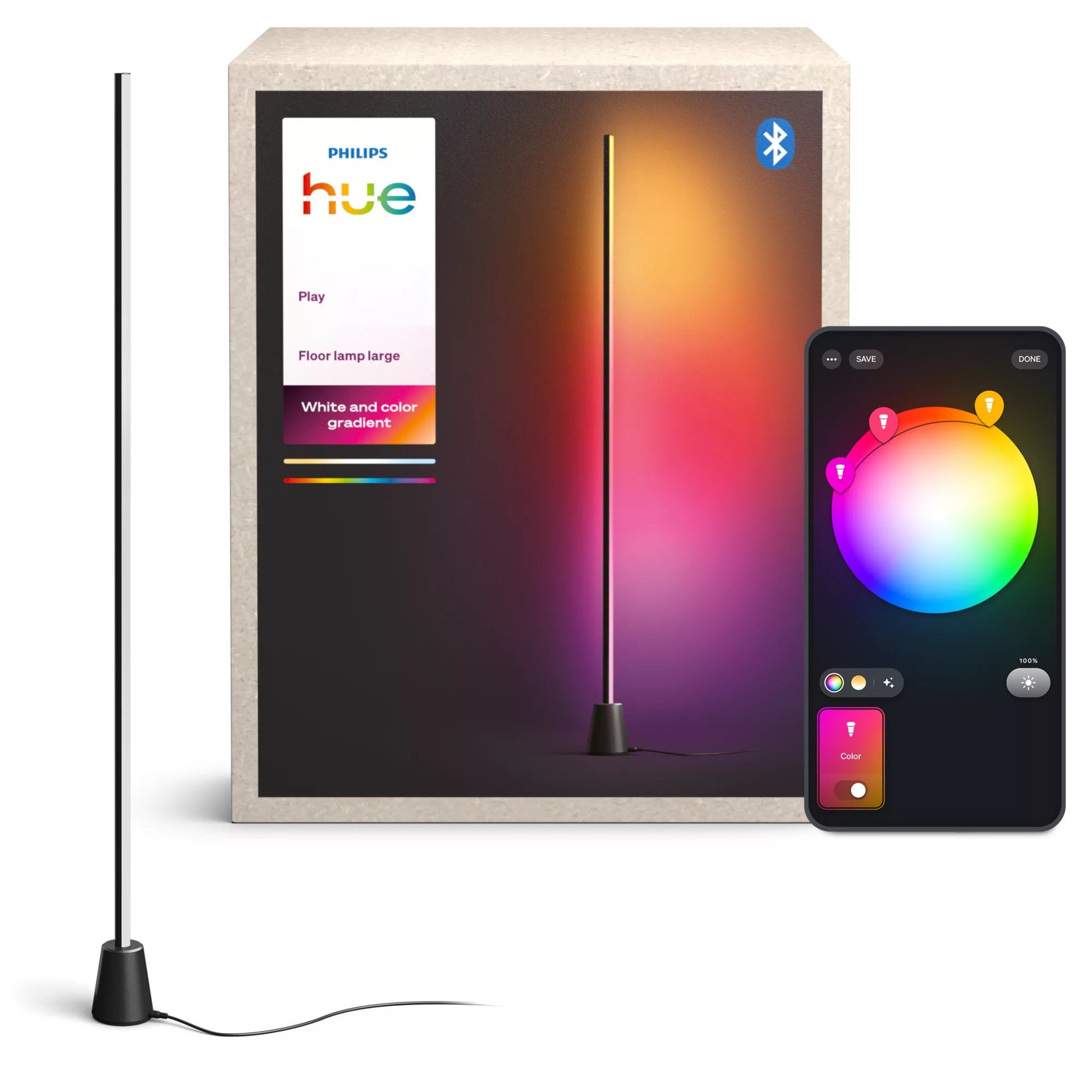 EAN 8721103144973 - Philips Hue White and Color ambiance 8721103144973 iluminación inteligente Lámpara de pie inteligente Blu imagen 4