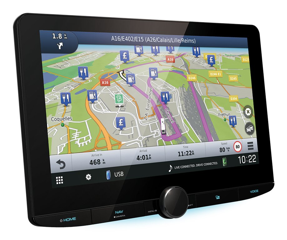 EAN 19048234827 - Kenwood Electronics DNR992RVS navegador De mano 25,6 cm (10.1") LED Pantalla táctil 3,25 kg Negro imagen 4