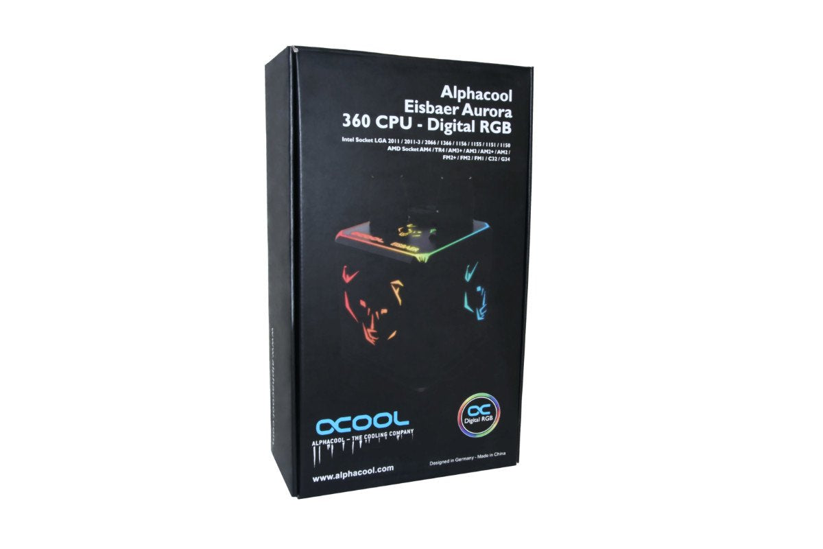 Ven Cpu Ref. Liquida Alphacool Eisbaer Aurora 360 Argb/Rellenable/Ampliable/3 Ventiladores 1016664