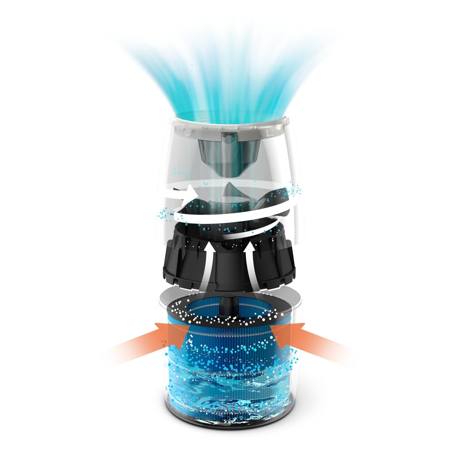 EAN 8710103941859 - Philips 2000 series HU2716/10 humidificador Natural 2 L Oro rosa, Blanco 17 W imagen 6