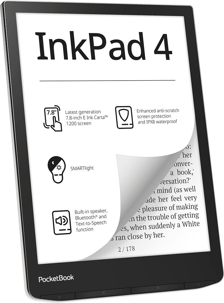 EAN 4029164134242 - PocketBook InkPad 4 lectore de e-book Pantalla táctil 32 GB Wifi Plata imagen 6