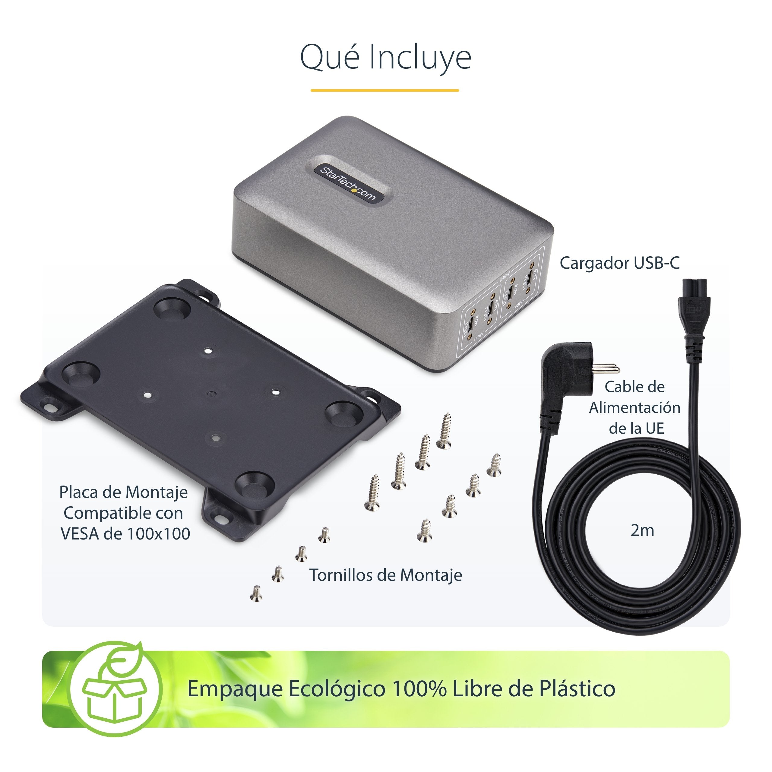 EAN 0065030919654 - StarTech.com 424DEU-USB-C-CHARGER cargador de dispositivo móvil Universal Gris Corriente alterna Carga rá imagen 20