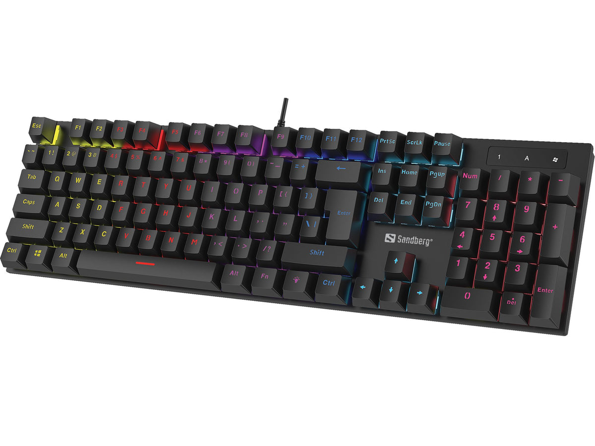 EAN 5705730640292 - Sandberg 640-29 teclado Juego USB QWERTY Nórdico Negro imagen 1