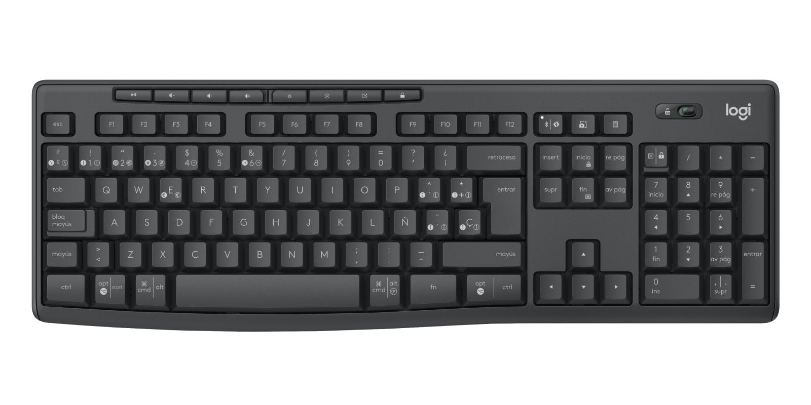 EAN 5099206113107 - Logitech 920-012071 teclado Ratón incluido Oficina Bluetooth QWERTY Español Grafito imagen 5