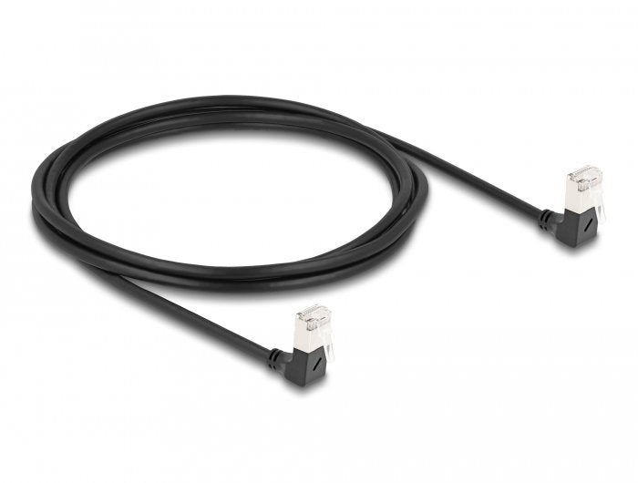 Delock Cable De Red Rj45 Cat.6a S/Ftp Slim 90° Unten / Unten Angular 2 M