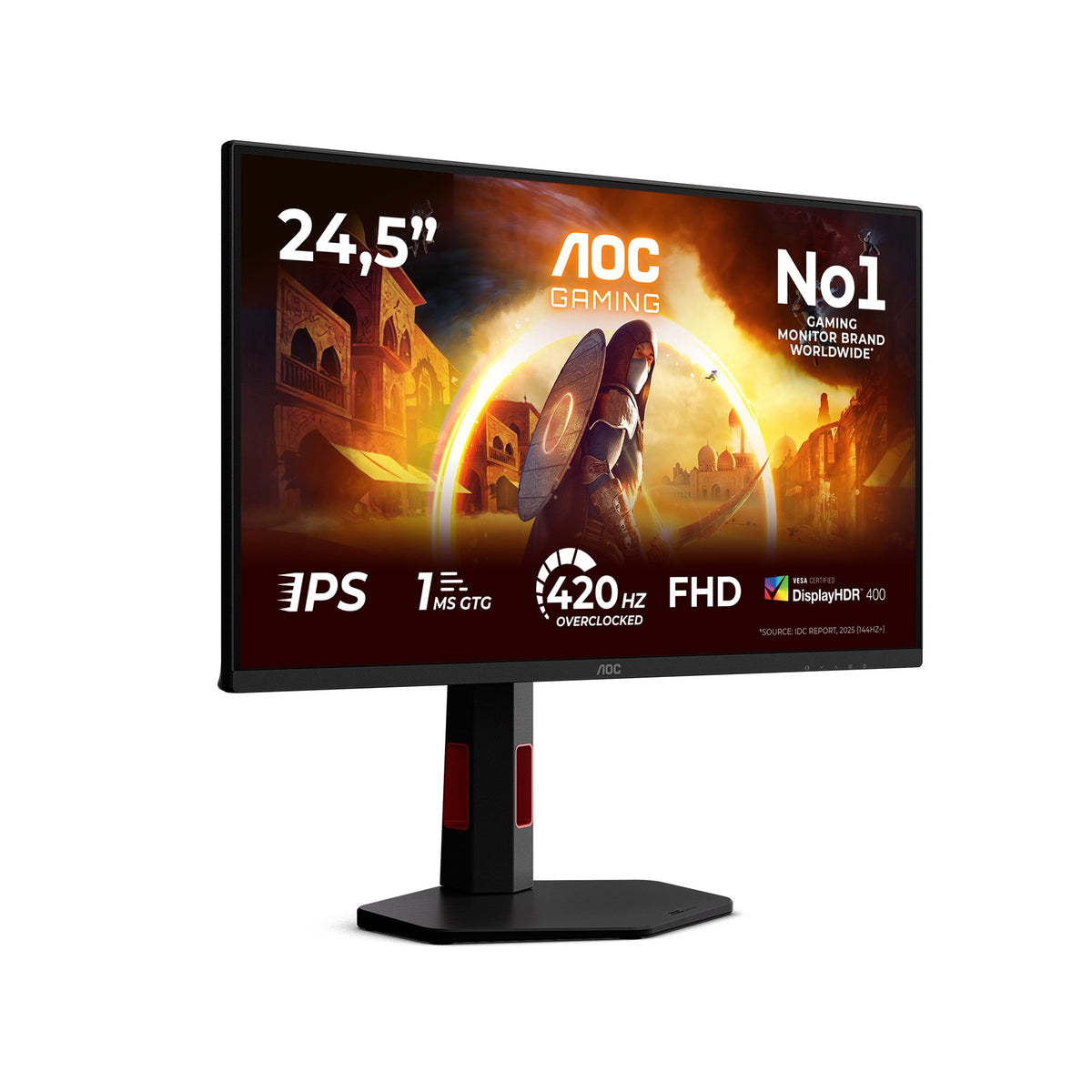 EAN 4038986143103 - AOC G4 25G4KUR pantalla para PC 62,2 cm (24.5") 1920 x 1080 Pixeles Full HD LED Negro, Rojo imagen 2