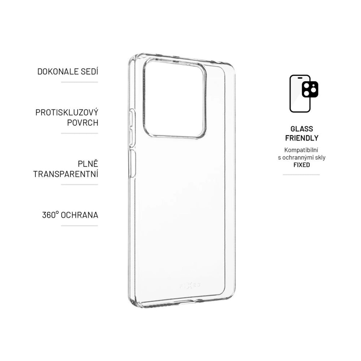 EAN 8591680162093 - FIXED FIXTCC-1250 funda para teléfono móvil 16,9 cm (6.67") Transparente imagen 2