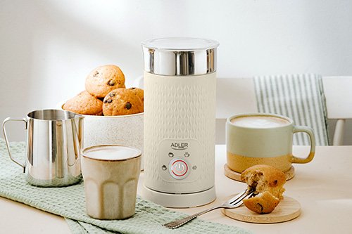 EAN 5903887809740 - Adler AD 4495 espumador o calentador de leche Calentador/espumador de leche automático Beige imagen 8