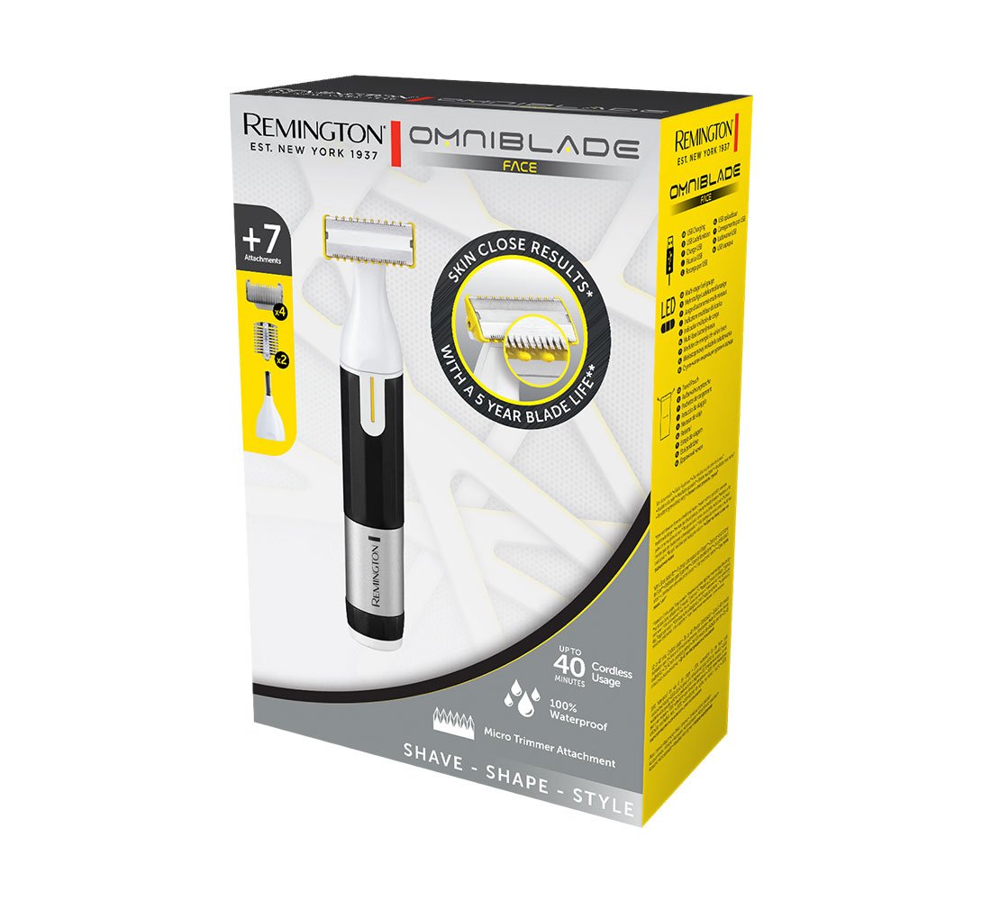 Recortadora Remington Omniblade Face Con Batería 7 Accesorios