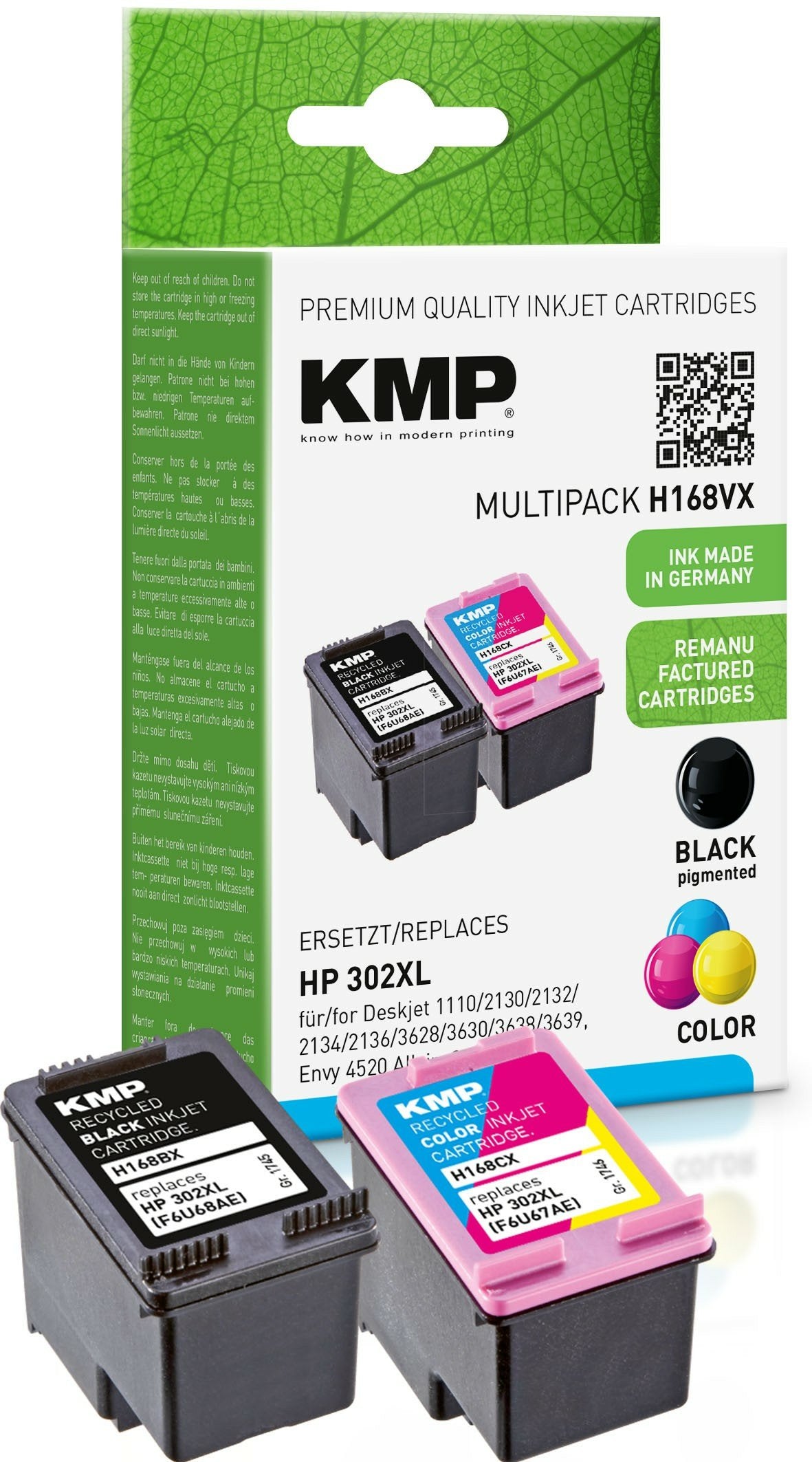 EAN 4011324211146 - KMP H168V cartucho de tinta Negro, Cian, Magenta, Amarillo imagen 1