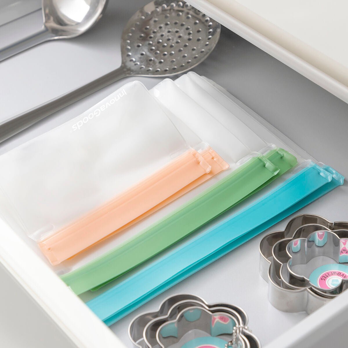 EAN 8435527817282 - InnovaGoods 8435527817282 bolsa para almacenamiento de alimentos 6 pieza(s) Transparente imagen 8