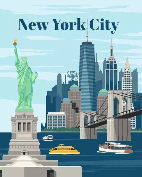 Ravensburger Creart - Colorida Ciudad De Nueva York, Pintura 23686