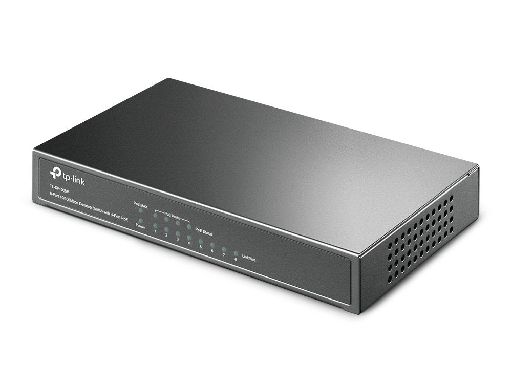 Switch Tp-Link Sf1008p 8 Puertos Rj-45 10 100 Poe