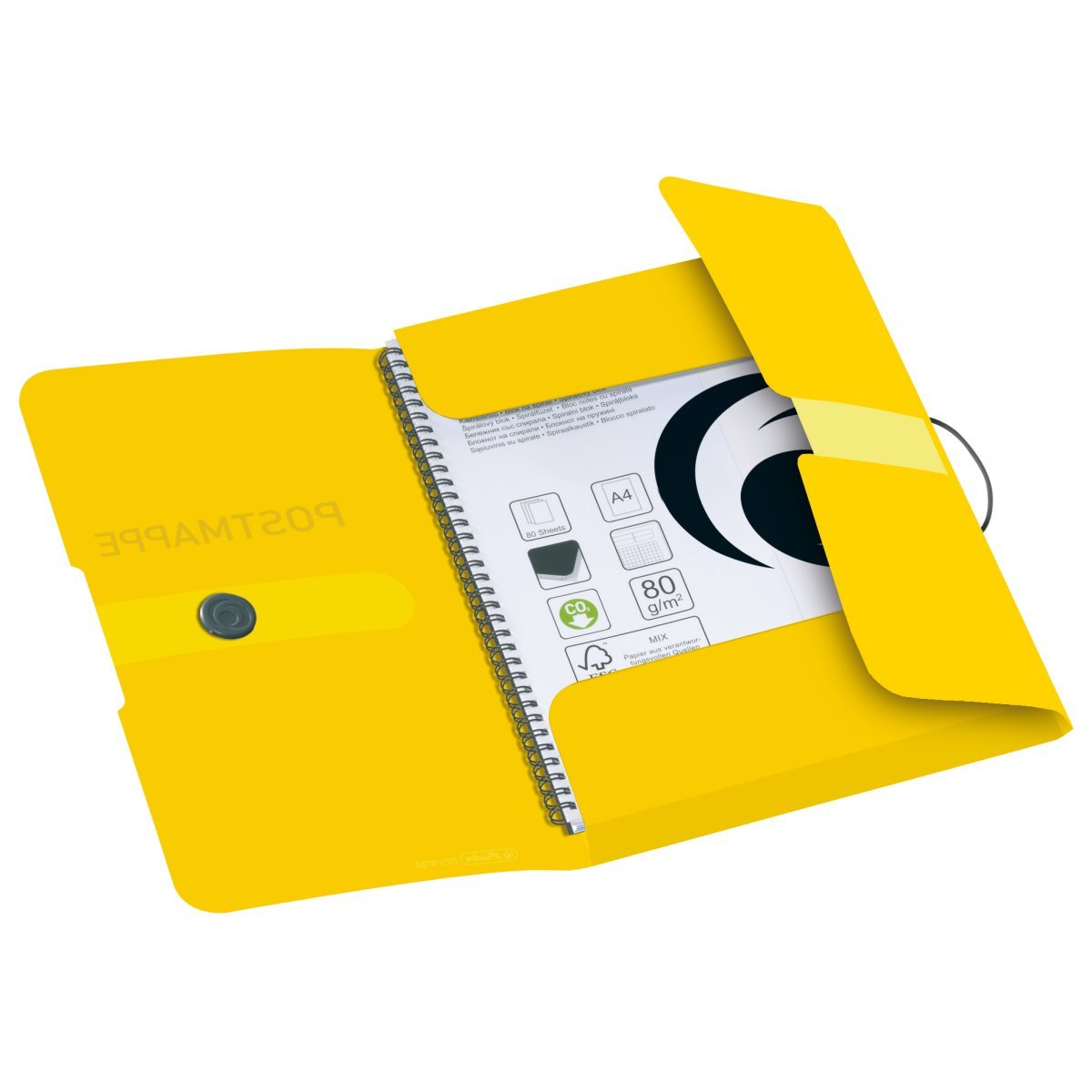 EAN 4008110507484 - Herlitz 11394343 carpeta Polipropileno (PP) Amarillo A4 imagen 2
