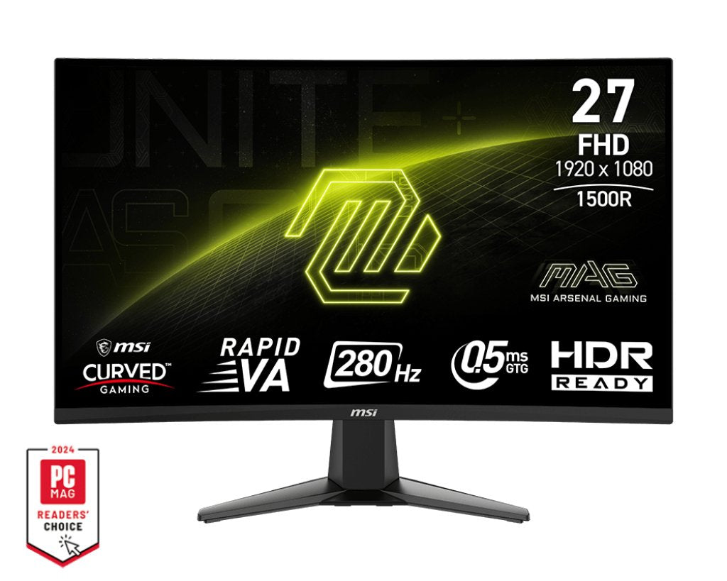 Monitor Msi Mag 276cxf 27" 1920 X 1080 Pixeles Full Hd Lcd Negro