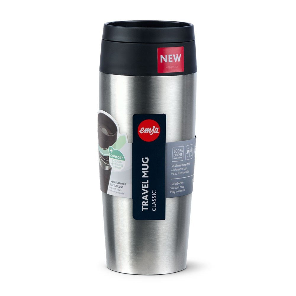 Taza Térmica Emsa Travel Mug Clásica De Acero Inoxidable, 0,36 Litros N2020100