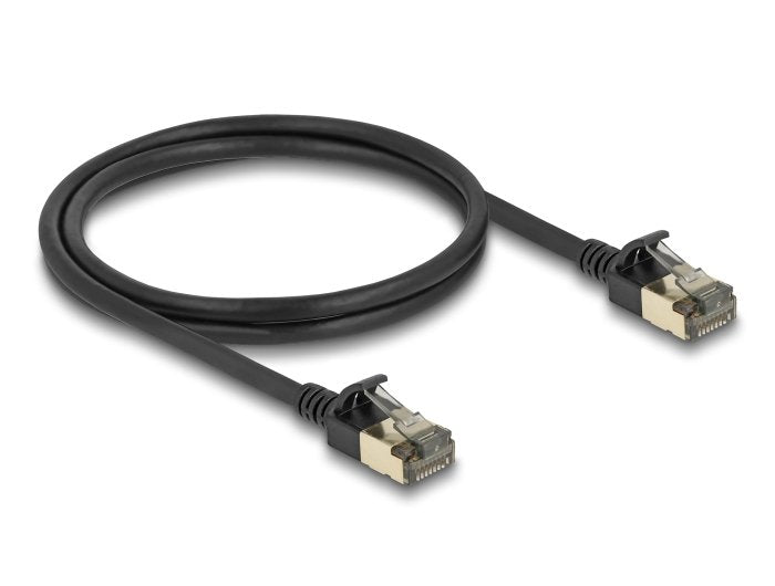 Delock 80339 Rj45 Cable De Red Cat.8.1 F/Ftp Slim Pro 1 M Negro