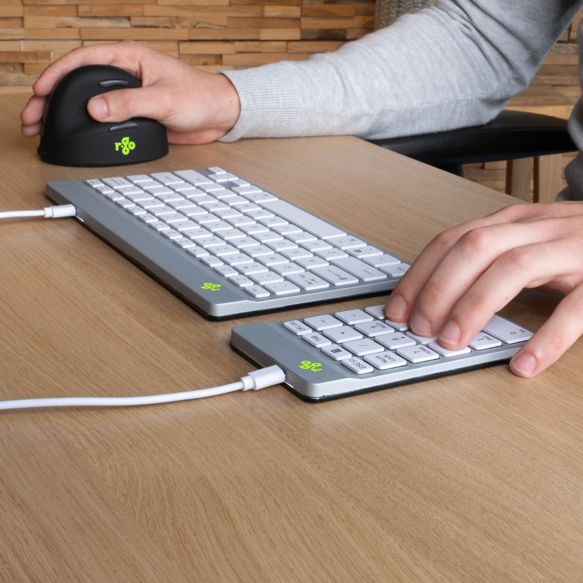 EAN 8719274491903 - R-Go Tools RGOCONMWDWH teclado numérico Portátil USB imagen 3