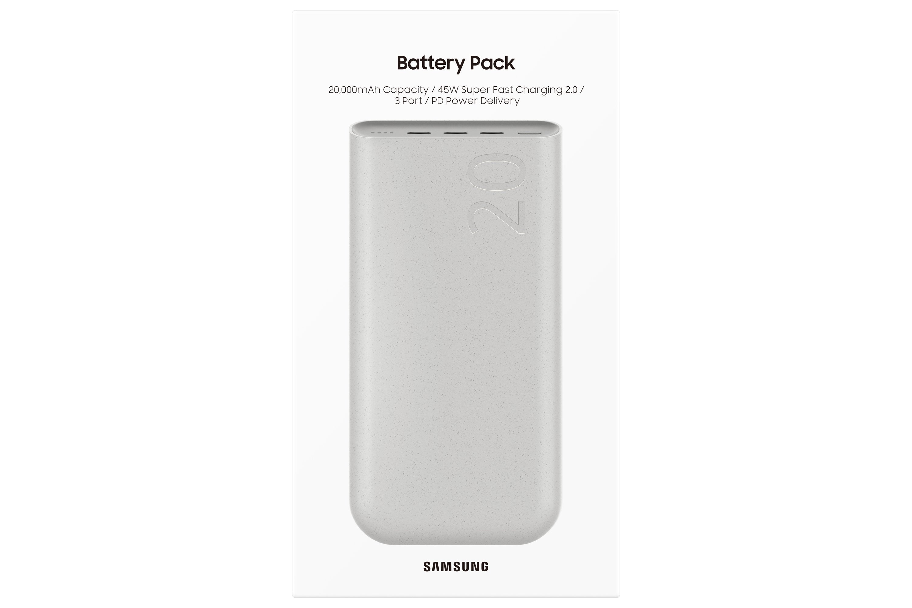 EAN 8806095312187 - Samsung EB-P4520XUEGEU batería externa 20000 mAh Beige imagen 7