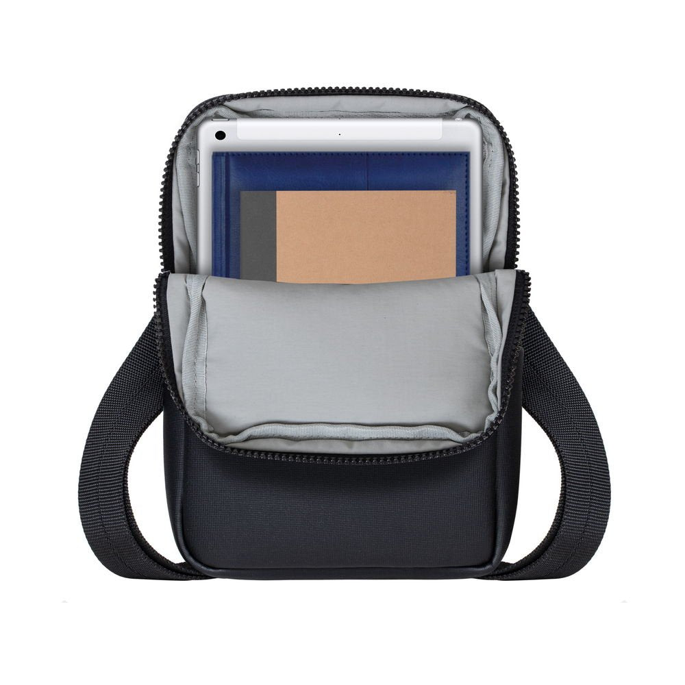 Rivacase 8810 Black Melange Crossbody Bag Para Tablets 8"