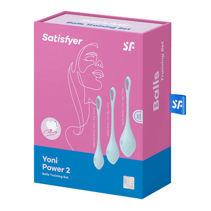 Satisfyer Yoni Power 2 Kit De Entrenamiento Azul