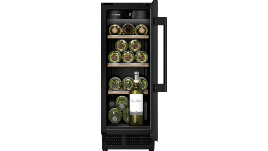 Serie Bosch Hogar Kuw20vhf0 6, Refrigerador Para Vinos Negro Kuw20vhf0
