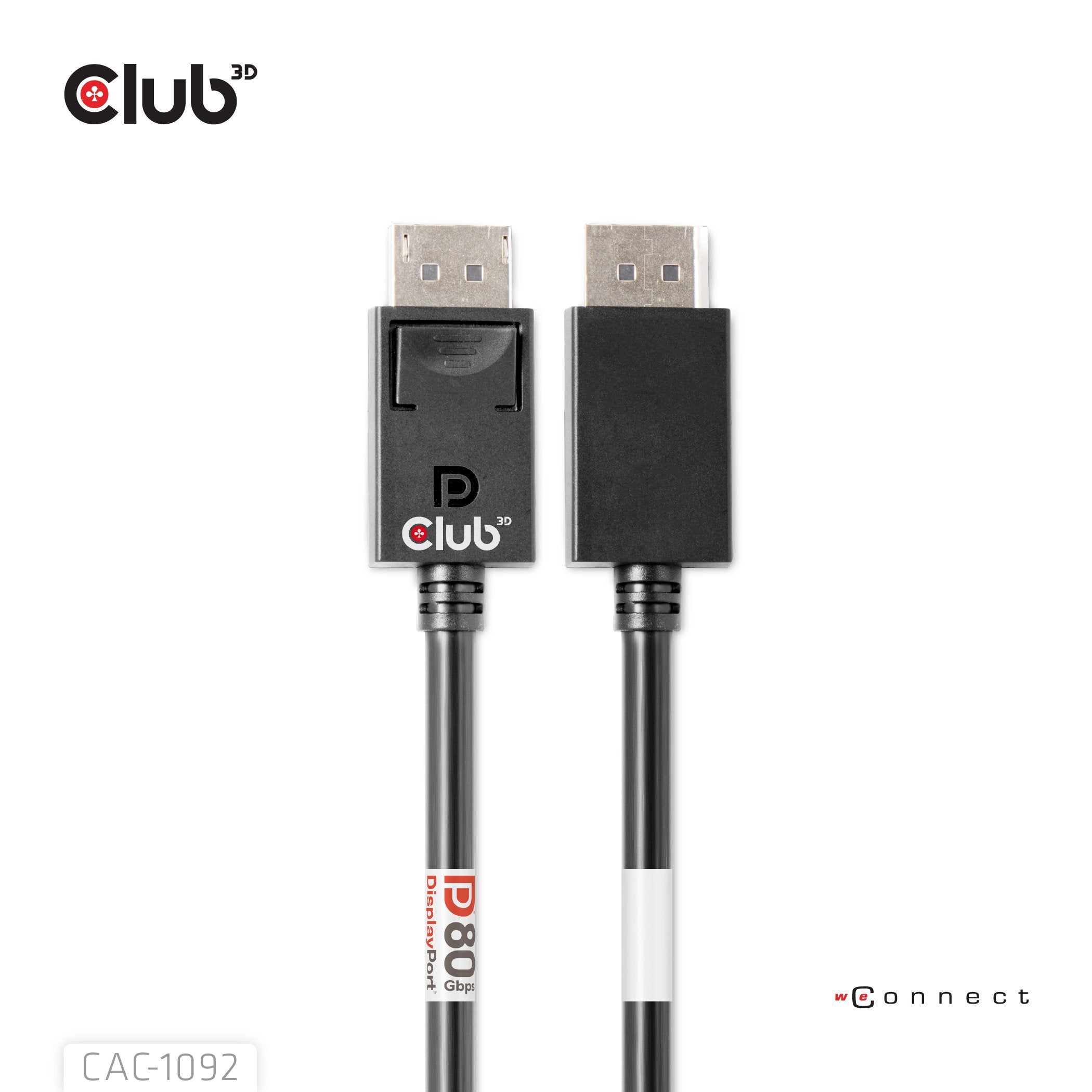 Cable Club3d Displayport 2.1 Dp80 1,6m 10k 8k 4k M M Retail