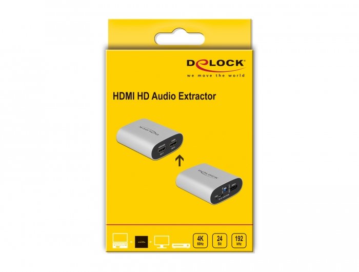 Delock Extractor De Audio Hdmi Hd 4k 60 Hz A Hdmi Con Earc