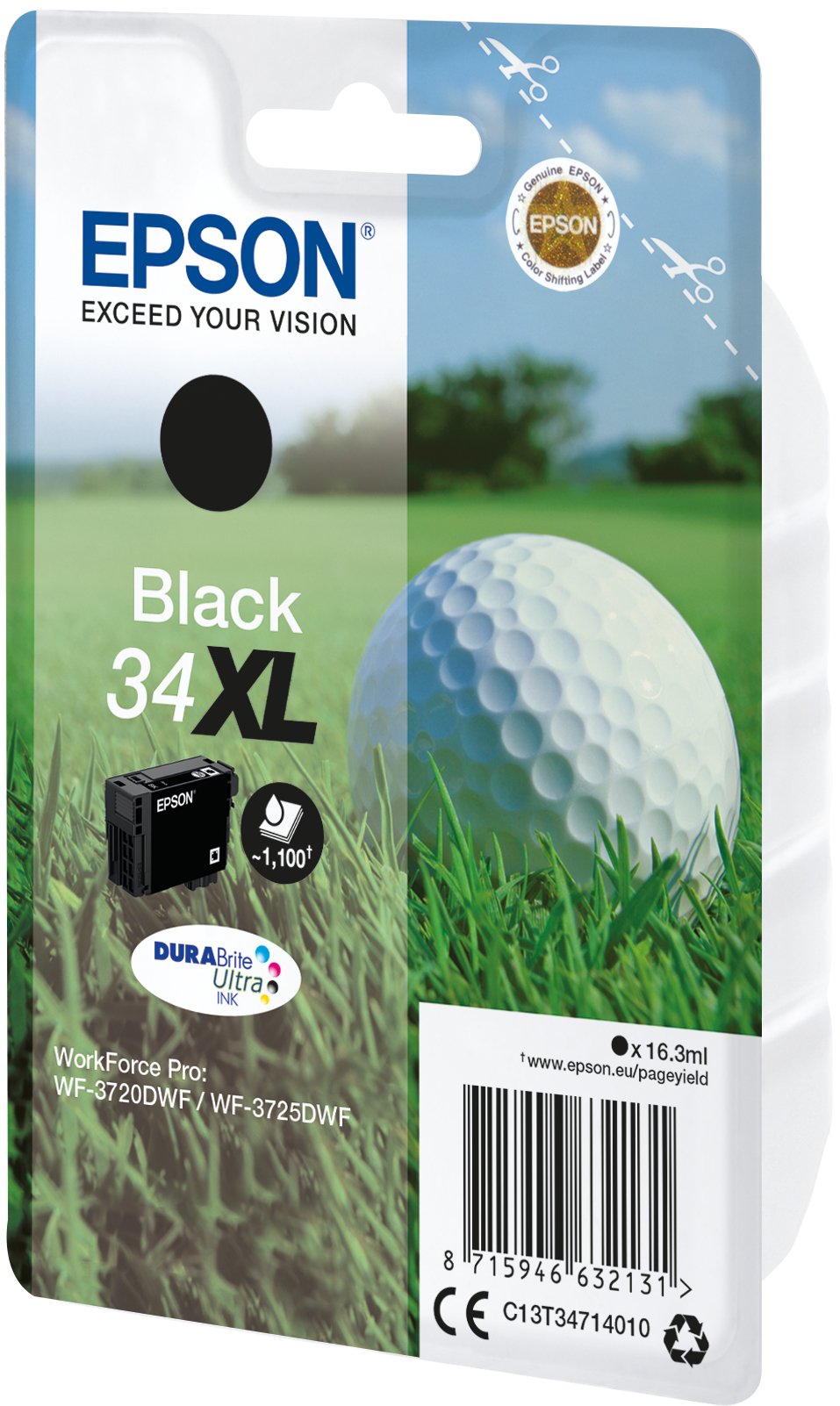 Epson Singlepack Black 34xl Durabrite Ultra Ink