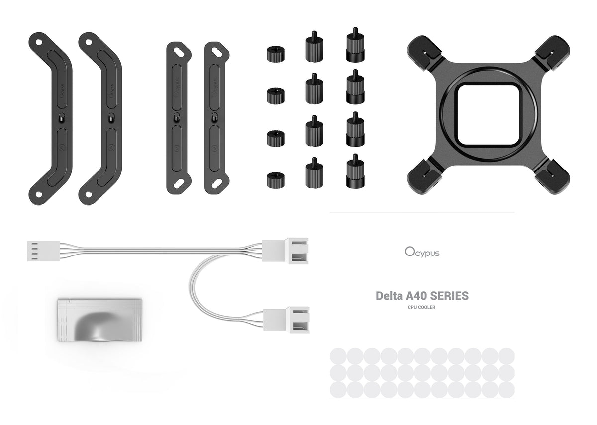 Refrigeracion Cpu Ocypus Delta A40 Elite Dual Fan (Blanco, 120 Mm) Delta-A40-Wh2nnwn00x-Gl