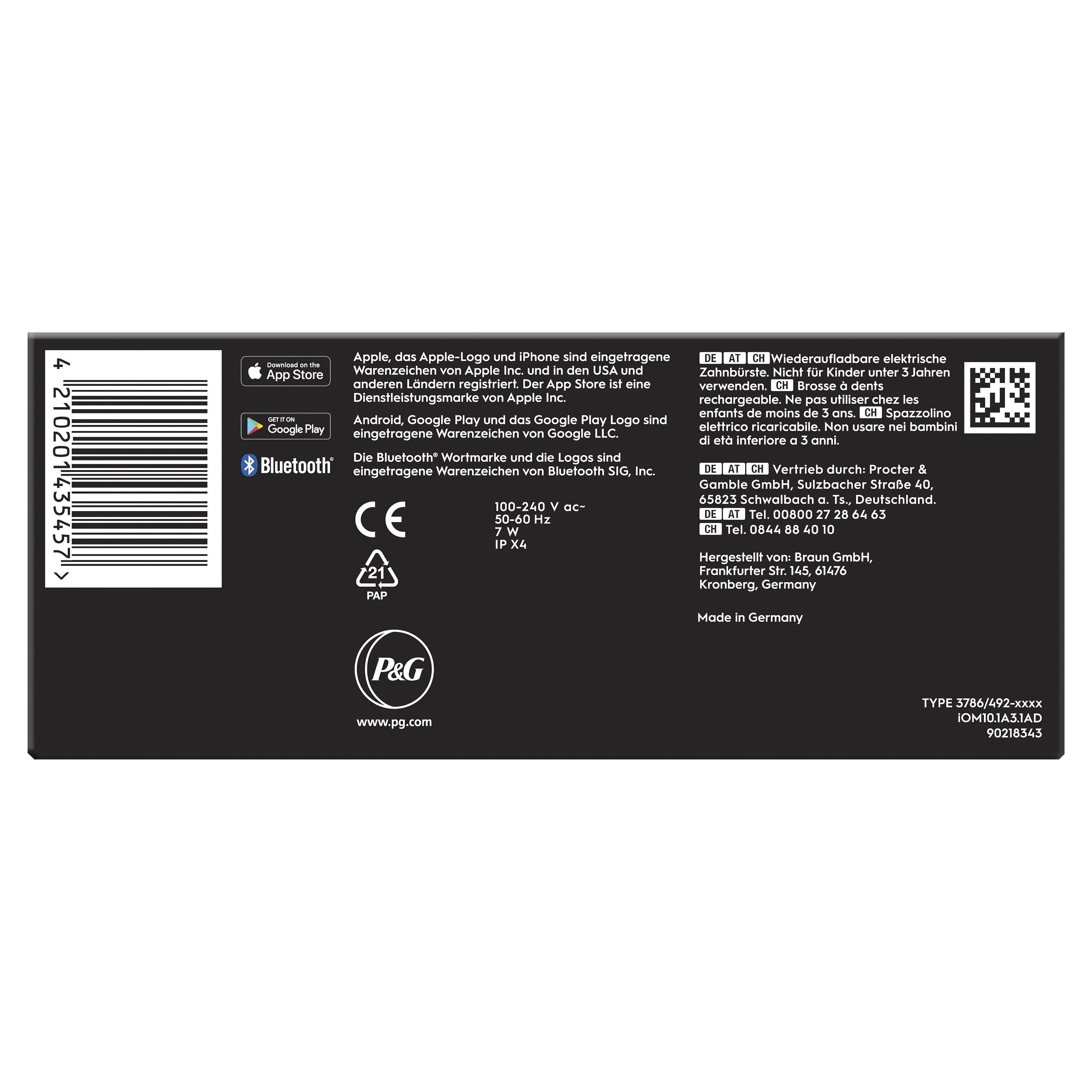 EAN 4210201435457 - Oral-B iO Series 10 Adulto Cepillo dental oscilante Blanco imagen 7