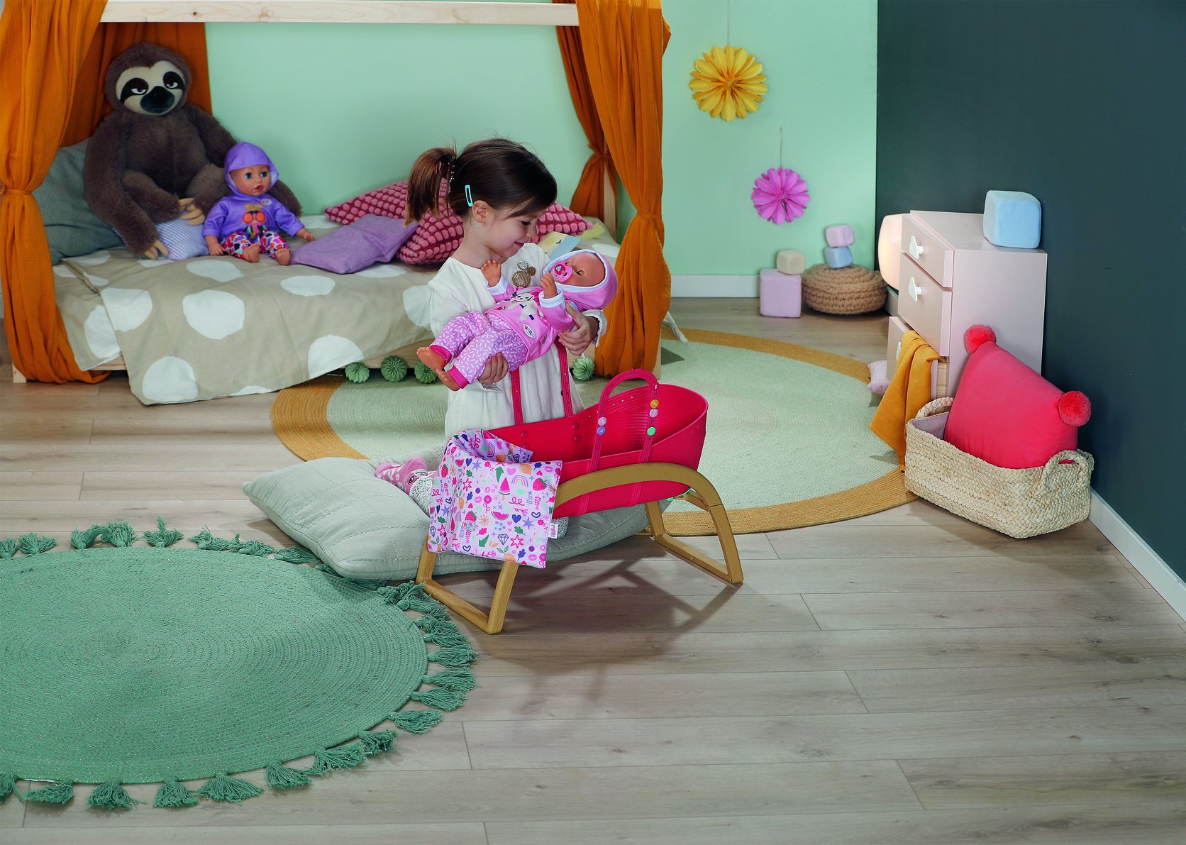 EAN 4001167838075 - BABY born 3 in 1 Pinplay Bassinet Cama/cuna para muñecas imagen 7