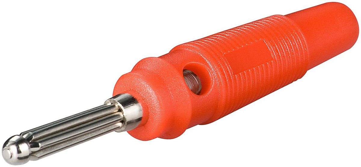 Goobay 11459 Conector Banana Rojo