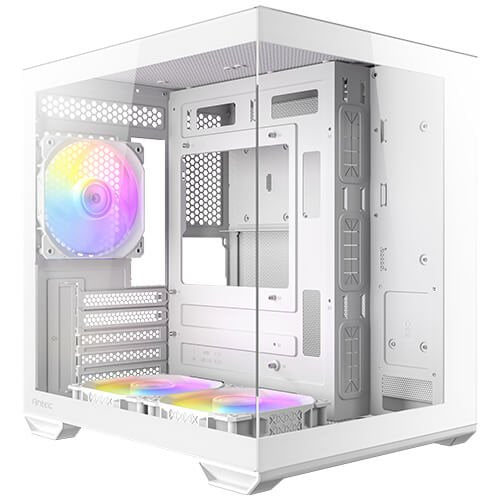 Caja Minitorre Microatx Cx60m A-Rgb Blanco Antec Micro Atx/ Argb/ 1 X 3.5'', 3 X 2.5''/ 3x Ventiladores Intalados