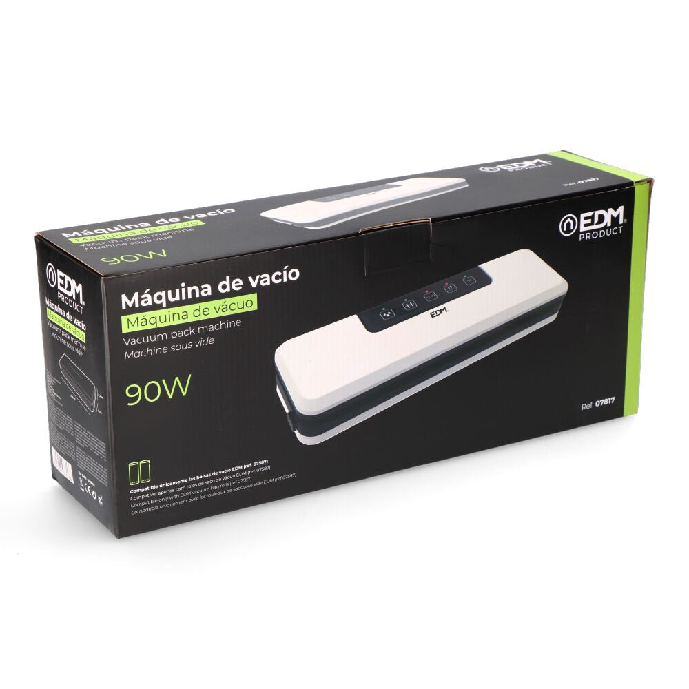 EAN 8425998078176 - EDM 07817 sellador al vacío Negro, Blanco imagen 5