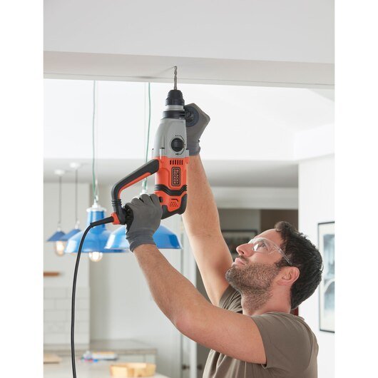 Martillo Black+Decker Behs02k-Qs, Perforador Negro/Naranja