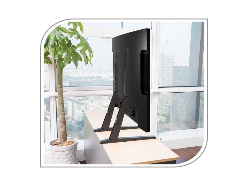 Soporte Puremounts Pm-Tvs-02 Para Monitor 165,1 Cm (65") Independiente Negro